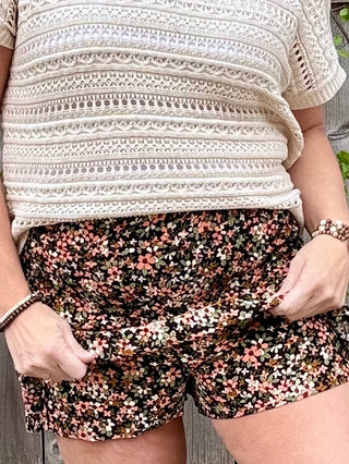 Floral Drop Tier Skort