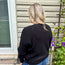 Black Soft Touch Waffle Knit Sweater