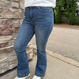Judy Blue High Rise Tummy Control Double Button Flares
