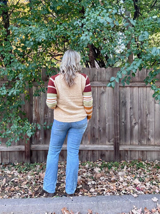 Copper Half Button Pullover Sweater