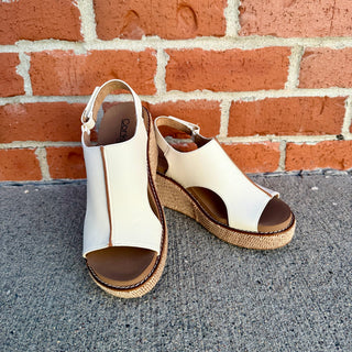 Corky's Carley Ivory Wedge Sandal