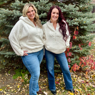 Sherpa Quarter Zip Hoodie