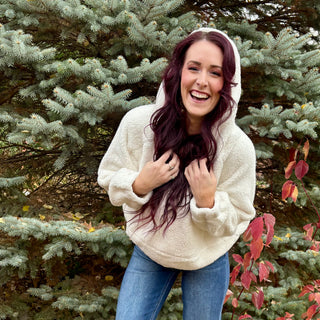 Sherpa Quarter Zip Hoodie