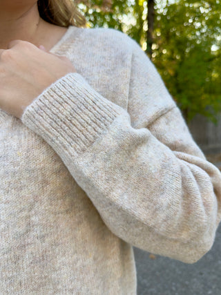 Drop Shoulder Hi-Low Sweater Top