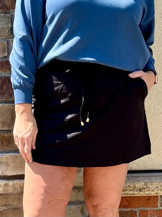 Black Athletic Skort