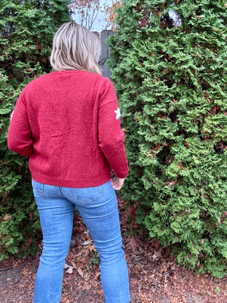 Festive Christmas Tree Knit Sweater