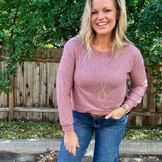 Cabernet Hacci Round Neck Long Sleeve