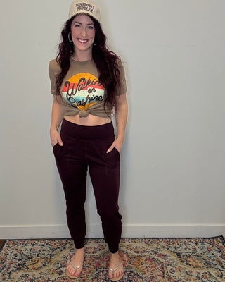 Maroon Butter Soft Joggers