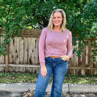 Cabernet Hacci Round Neck Long Sleeve