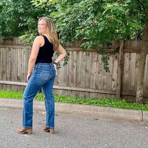 Lovervet Mid Rise Straight Leg Jean