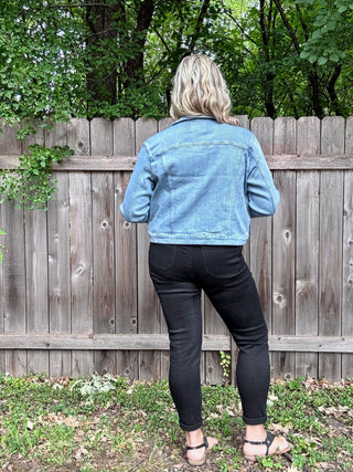 Judy Blue Light Denim Trucker Classic Jean Jacket