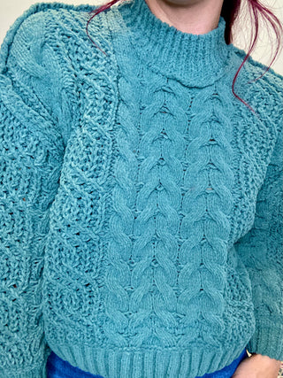 Ash Jade Cable Knit Sweater