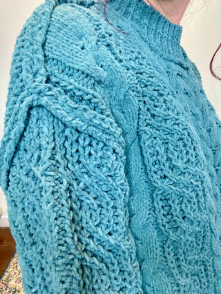 Ash Jade Cable Knit Sweater