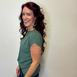Ash Jade Cuffed Sleeve Tee