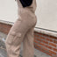 Risen Khaki Wide Leg Overalls