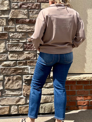 Cocoa Half Zip Pullover