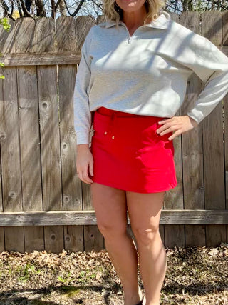 Red Athletic Skort