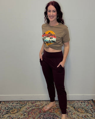 Maroon Butter Soft Joggers