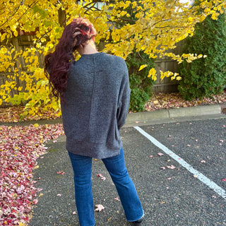 Black Hacci Oversized Sweater