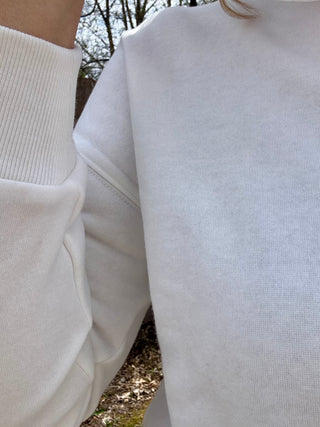 Off White Fleece Sweatshirt