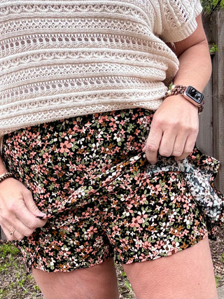 Floral Drop Tier Skort