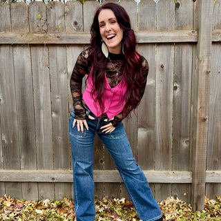 Judy Blue Pink Denim Vest