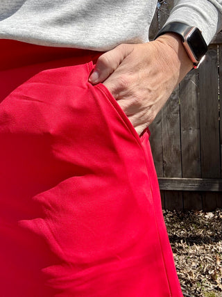 Red Athletic Skort