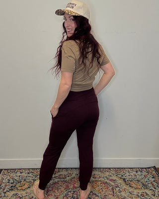 Maroon Butter Soft Joggers