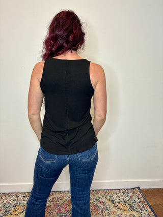 Black Relaxed Fit Tank