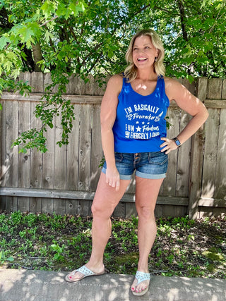 Royal Blue Firecracker Tank