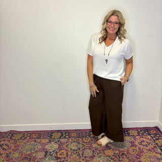 White Woven Airflow Short Sleeve