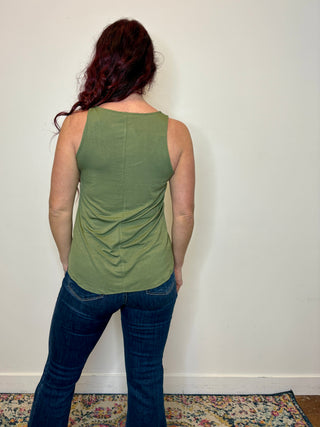 Olive Relaxed Fit Tank