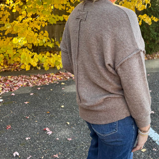 Mocha Hacci Oversized Sweater