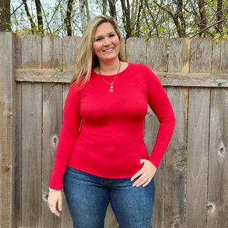 Ruby Basic Round Neck Long Sleeve