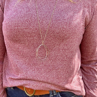Cabernet Hacci Round Neck Long Sleeve
