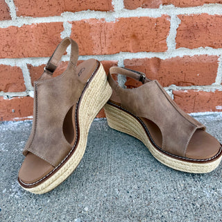Corky's K Bye Tan Wedge Sandal