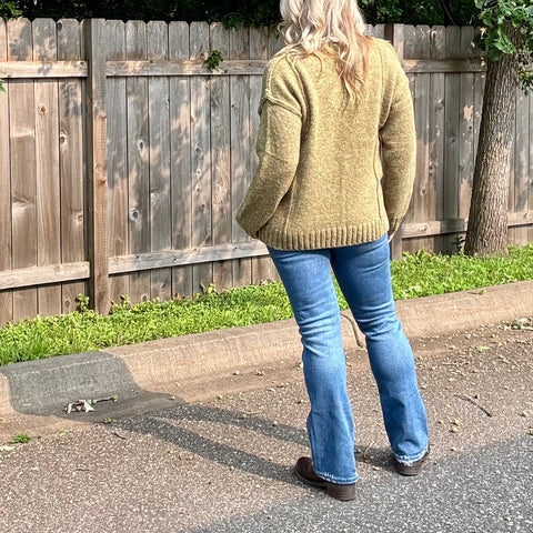 Moss Green Knit Sweater