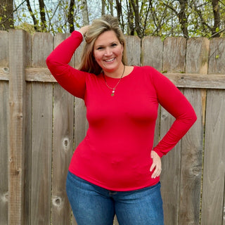 Ruby Basic Round Neck Long Sleeve