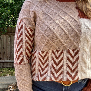 Color Block Textured Sweater