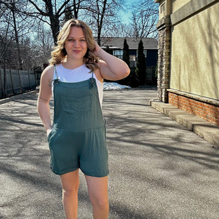 Ash Jade Romper with Tie Straps