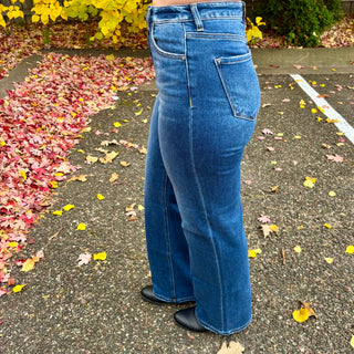 Risen High Rise Straight Leg Jean