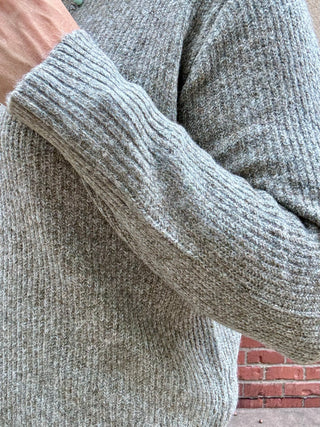 Olive Ribbed Super Soft Crew Neck Sweater