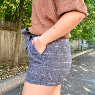 Woven Paper Bag Shorts