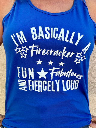 Royal Blue Firecracker Tank