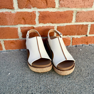 Corky's Carley Ivory Wedge Sandal