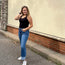 Lovervet High Rise Straight Leg Jean with Cuff