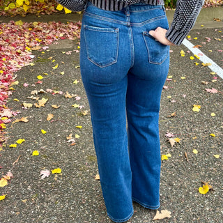 Risen High Rise Straight Leg Jean