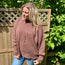 Brown Oversized Sweater with Side Slit