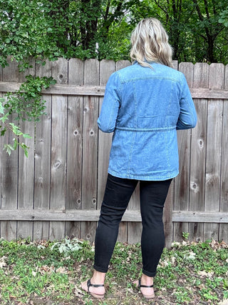 Risen Medium Denim Anorak Light Weight Jacket