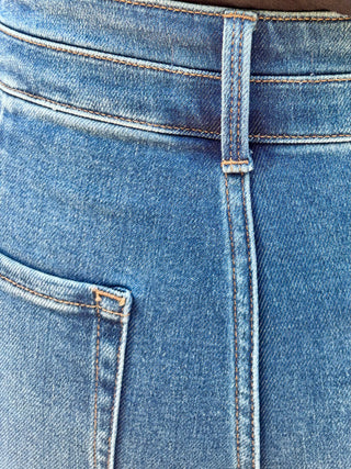J21 eleven High Rise Wide Leg Jean with Double Waistband Detail